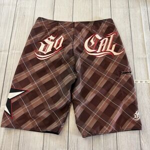 So Cal Board Shorts‎ Mens 36 Beach Swim Trunks Star Grunge Embroidered